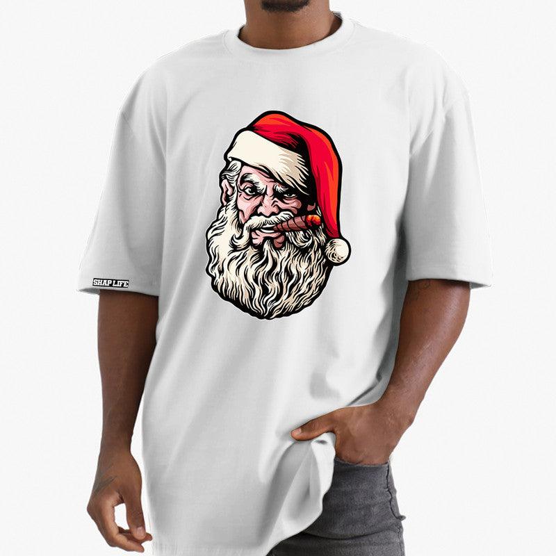 Camiseta Shap Life Oversized Papai Noel Charuto - 3479