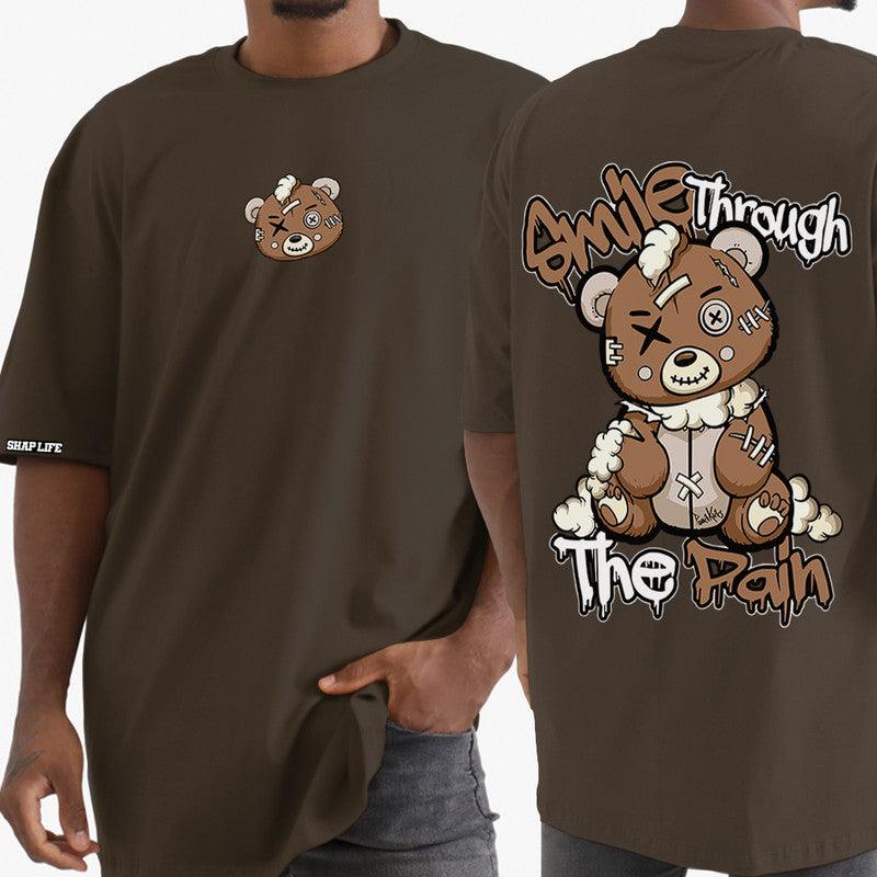 Camiseta Shap Life Oversized Smile Thraugh The Pain - 3441
